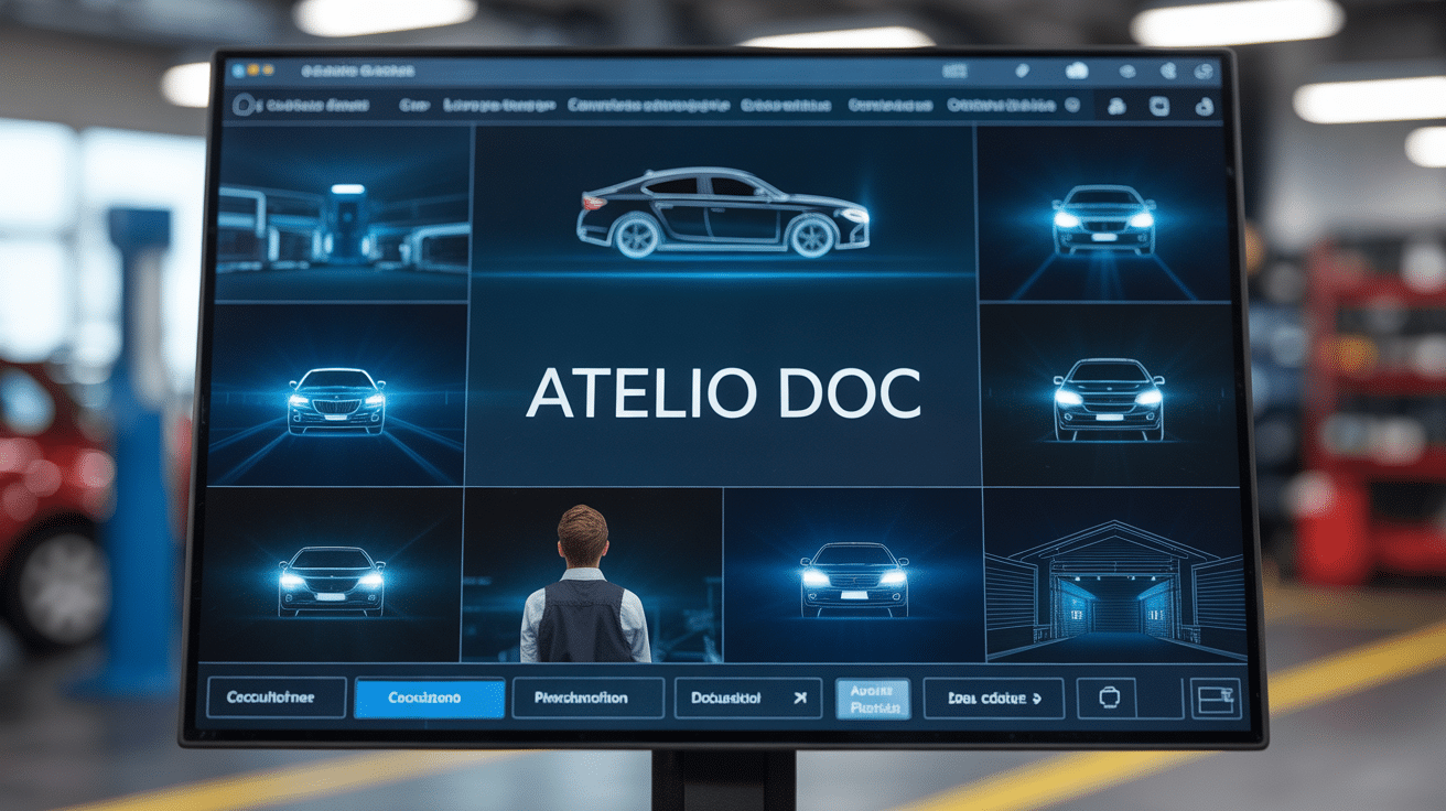 interface logiciel atelio doc schémas techniques automobile