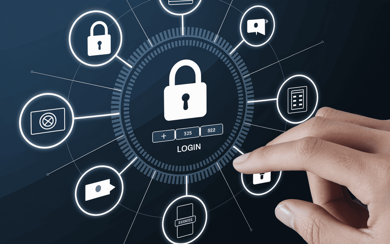 Ecran connexion securisee melanie2web avec identifiants