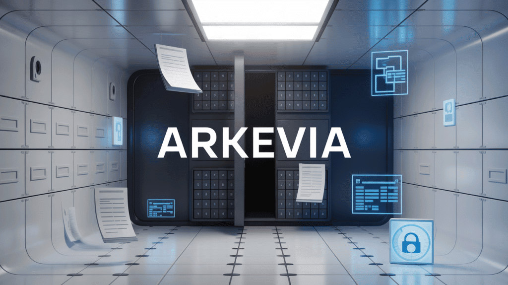Interface moderne coffre fort numerique Arkevia