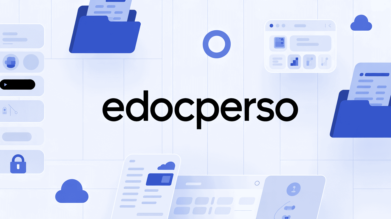 Interface edocperso plateforme stockage documents sécurisés