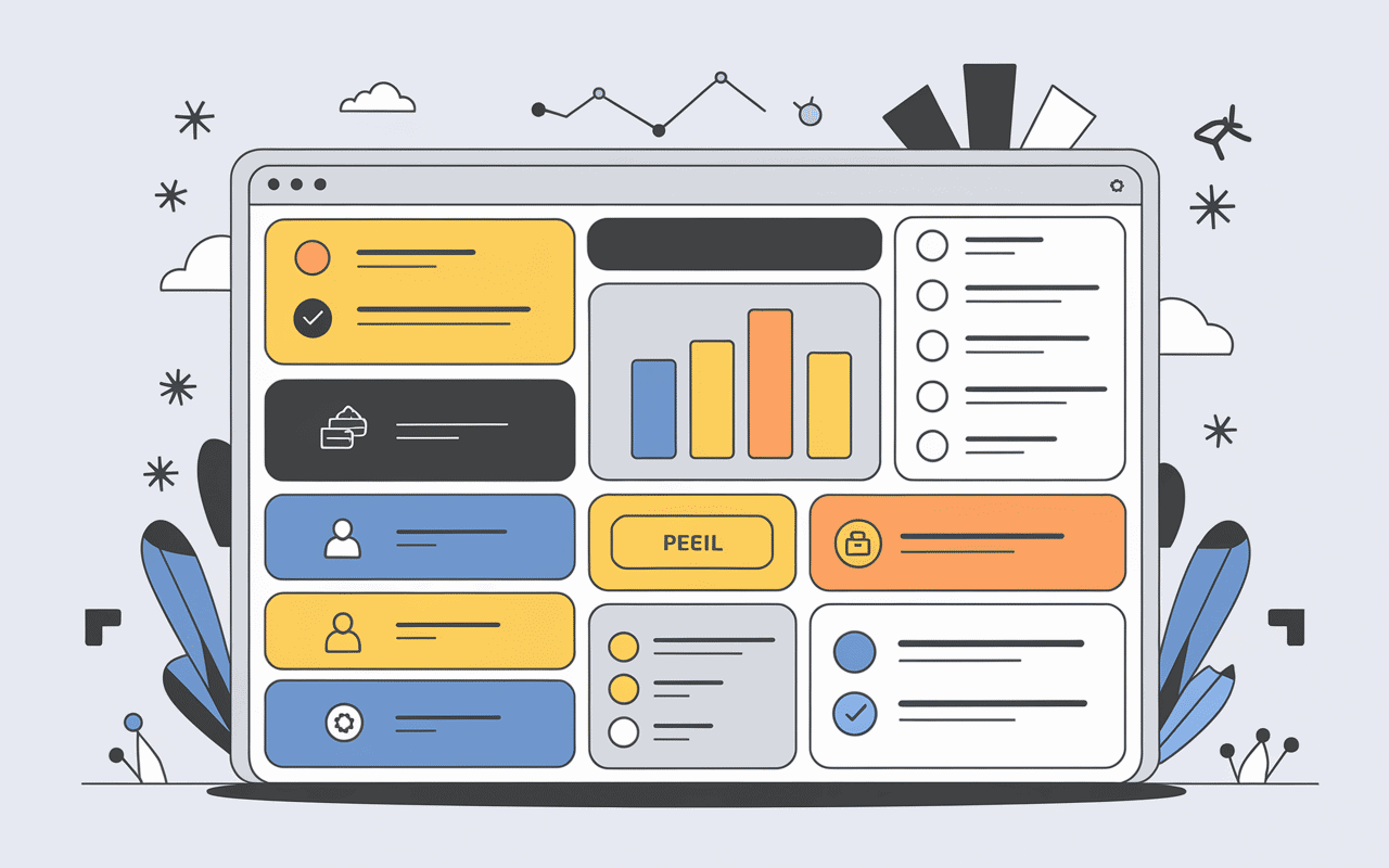 Interface tableau bord Kaspr avec contacts et graphiques