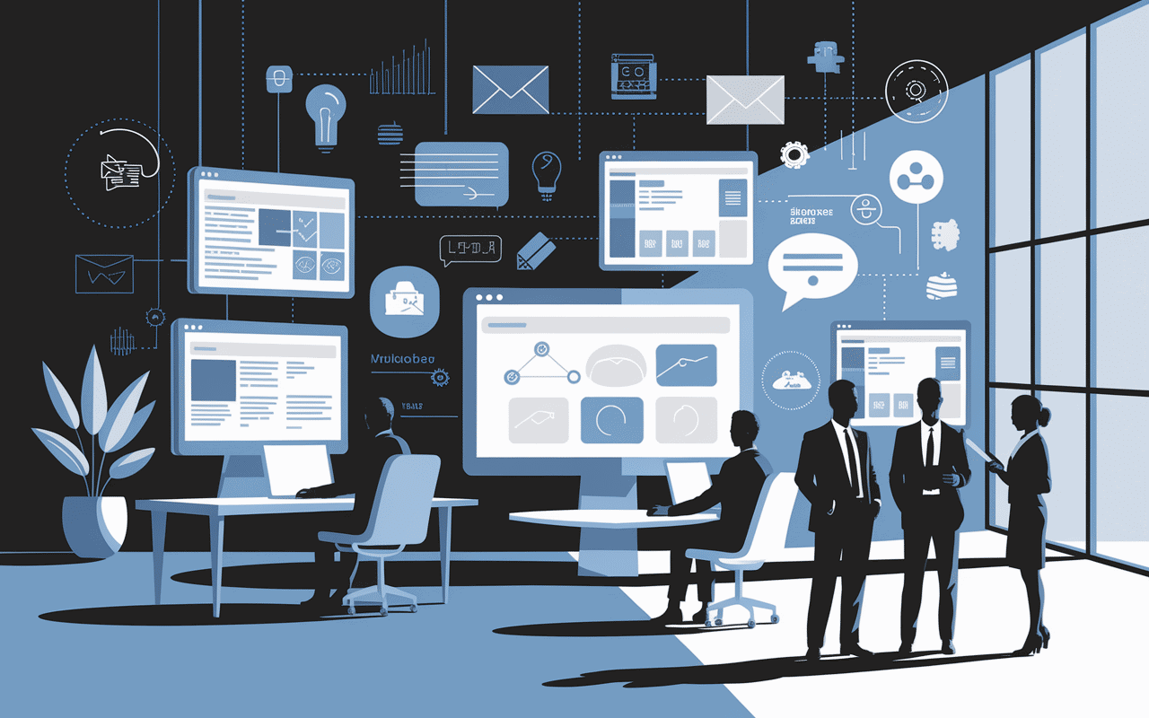 Illustration plateforme collaborative melanie2web agents publics