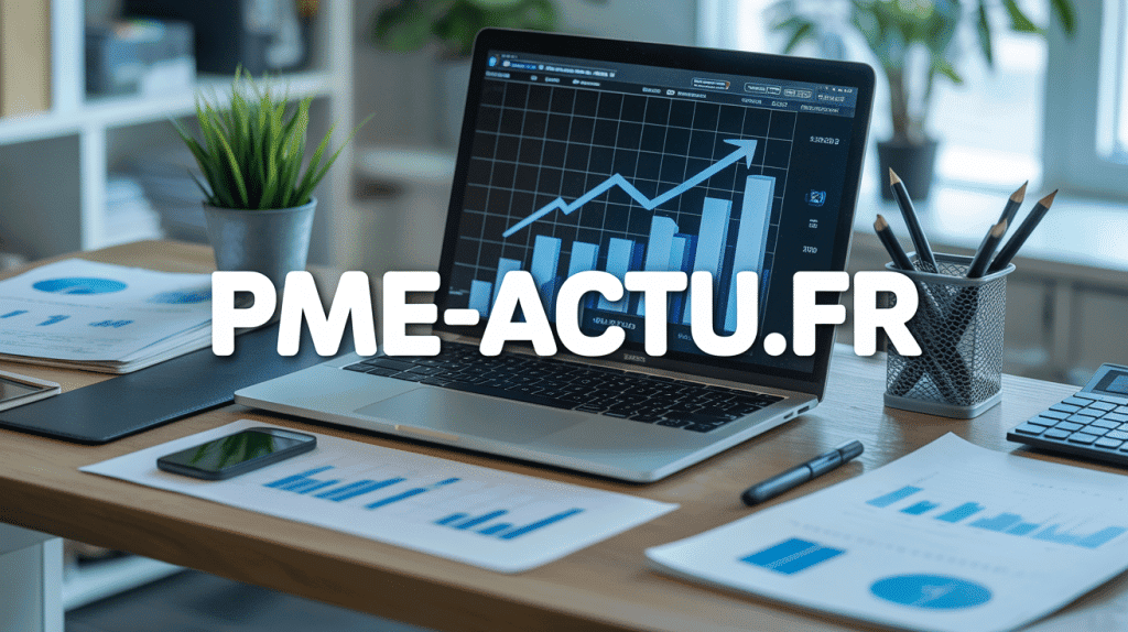 bureau moderne avec logo pme-actu.fr