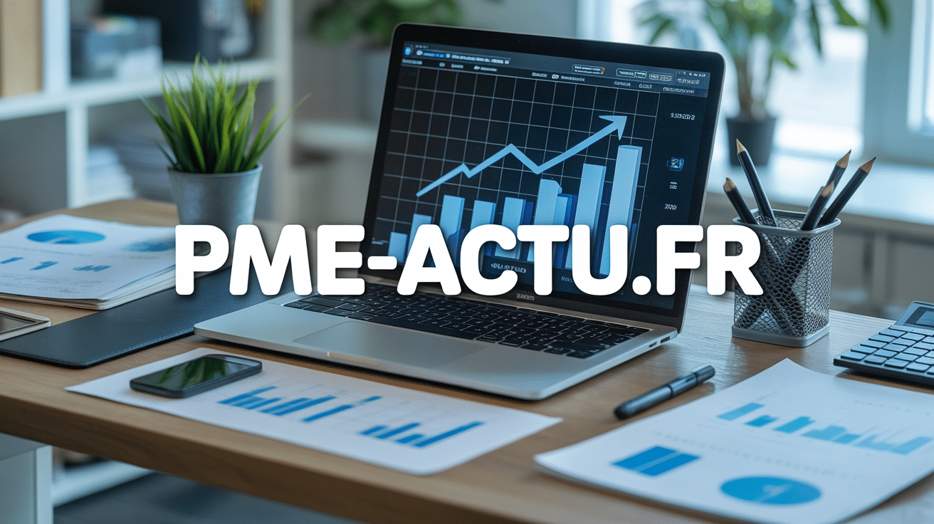 bureau moderne avec logo pme-actu.fr