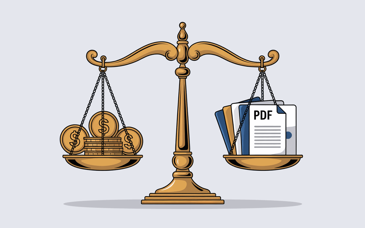sejda pdf balance pièces monnaie documents