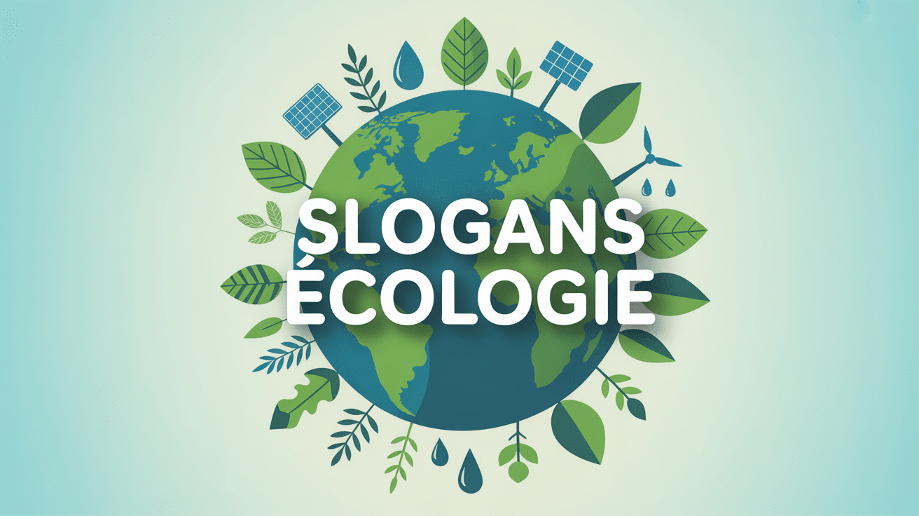 planete verte slogan ecologie symboles