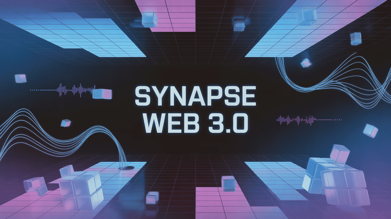 illustration synapse web 3.0 futuriste cyberpunk