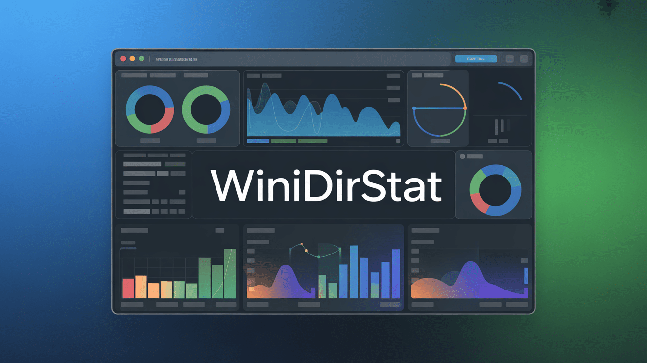 interface windirstat analyse espace disque pc windows