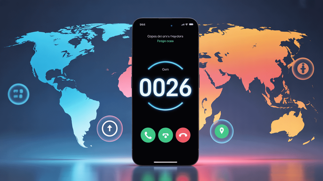 appel entrant 0026 indicatif de quel pays sur smartphone