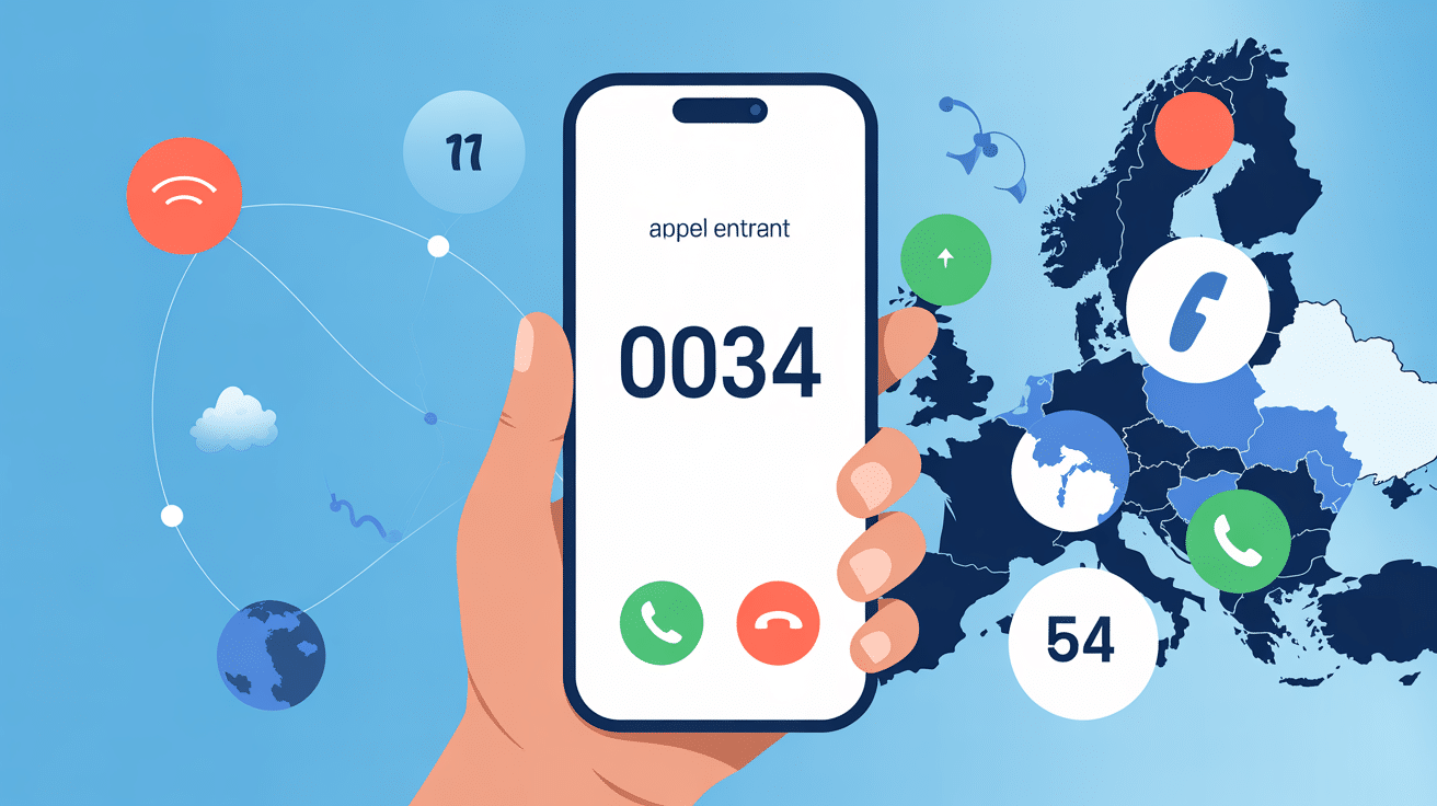 0034 indicatif de quel pays smartphone appel international
