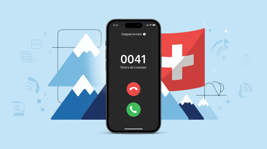 0041 quel pays appel entrant suisse smartphone