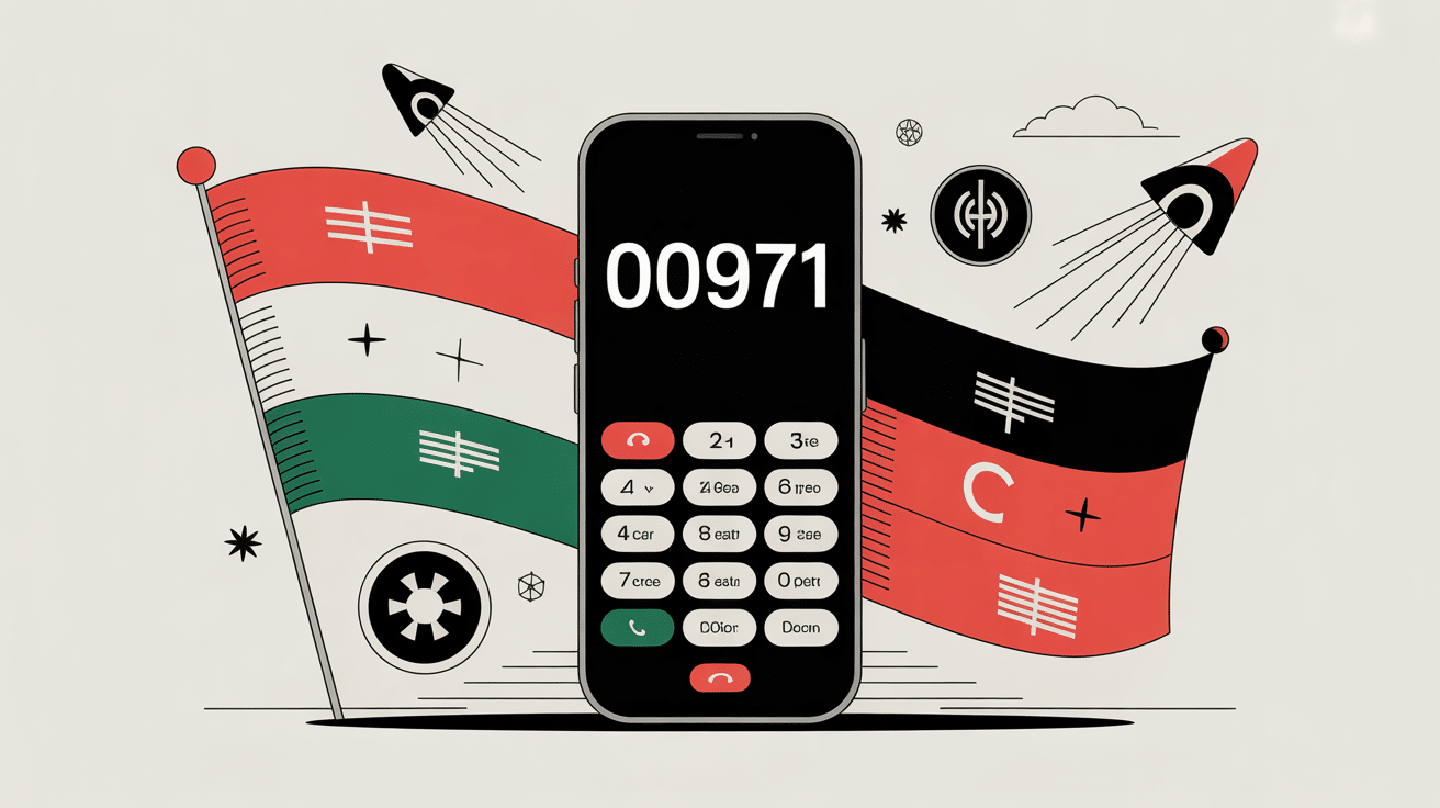 00971 indicatif de quel pays téléphone mobile et Émirats arabes unis