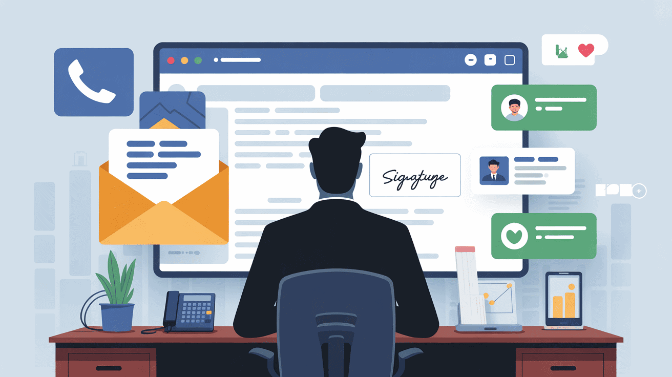 comment créer une signature sur outlook zone signature contact