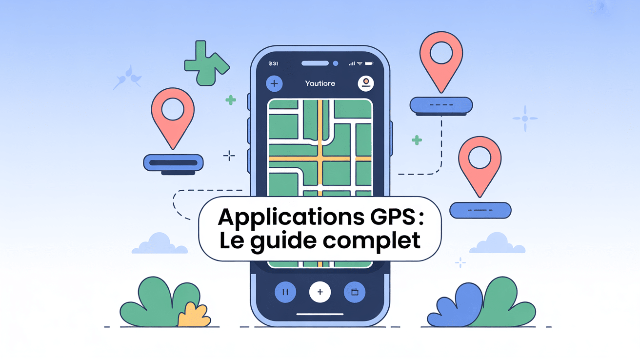 google maps vs waze sur smartphone illustration gps