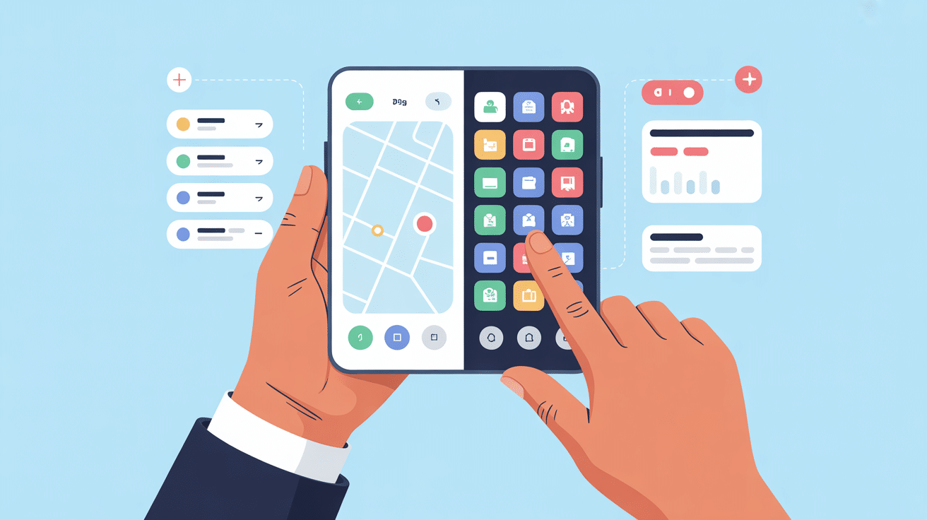 google maps vs waze interface utilisateur minimaliste et colorée