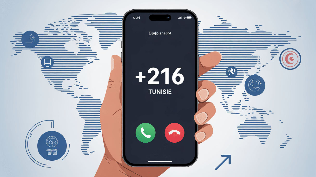 indicatif 216 quel pays appel entrant tunisie