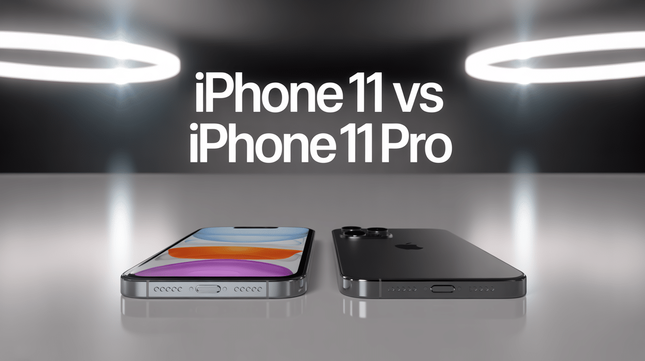 iphone 11 vs iphone 11 pro côte à côte design et finition