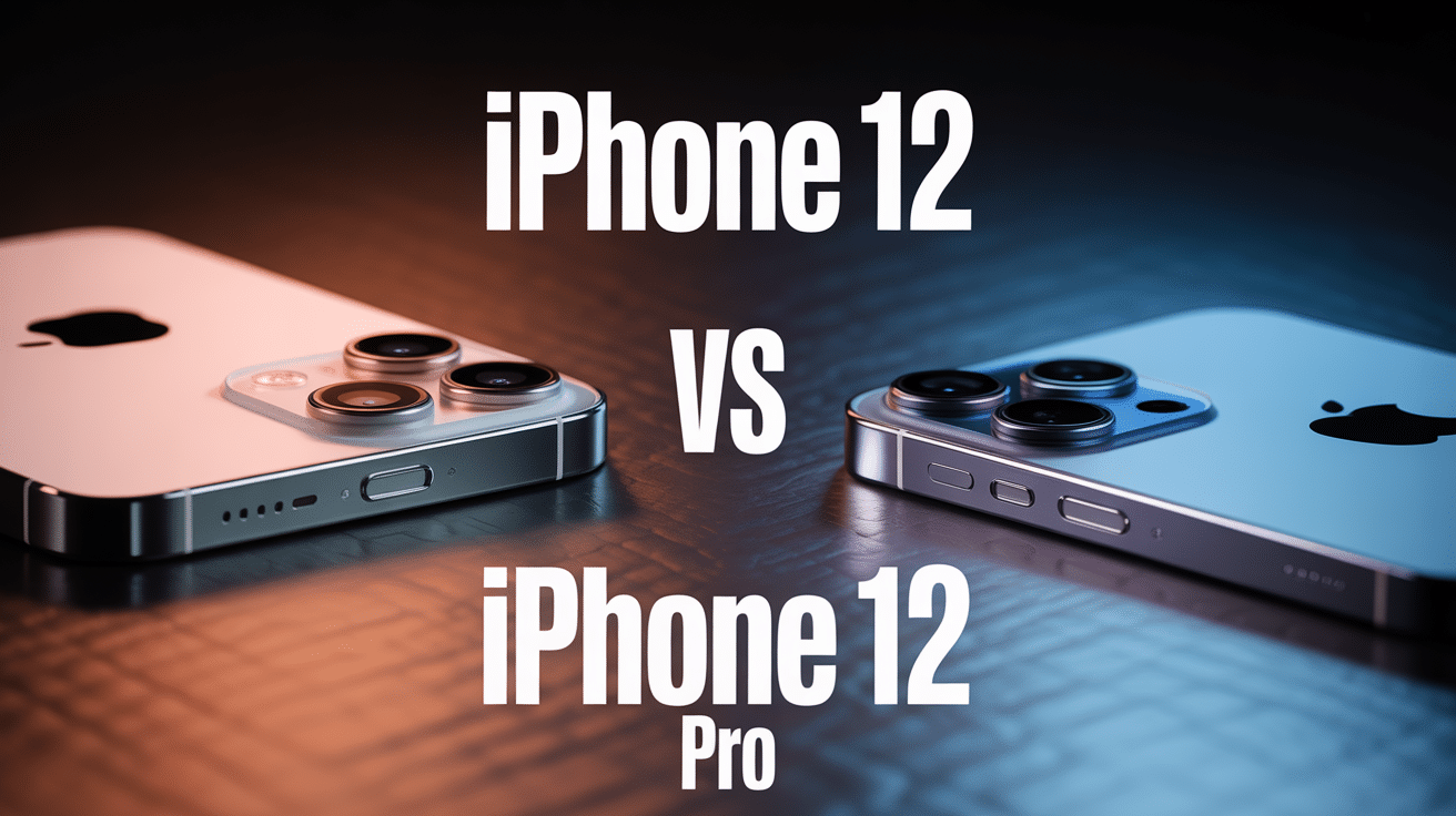 iphone 12 vs iphone 12 pro côte à côte design et matériaux