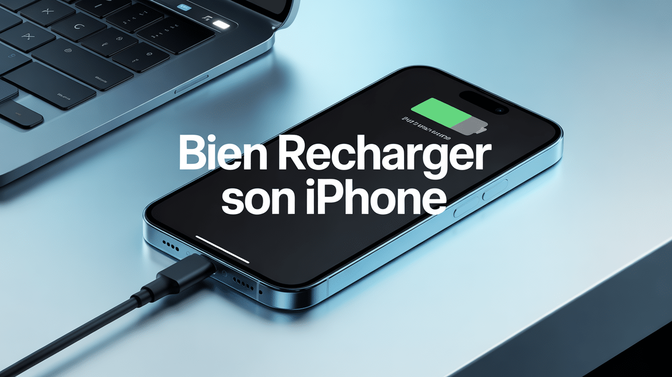 Quand recharger son iPhone, smartphone sur charge en niveau intermédiaire