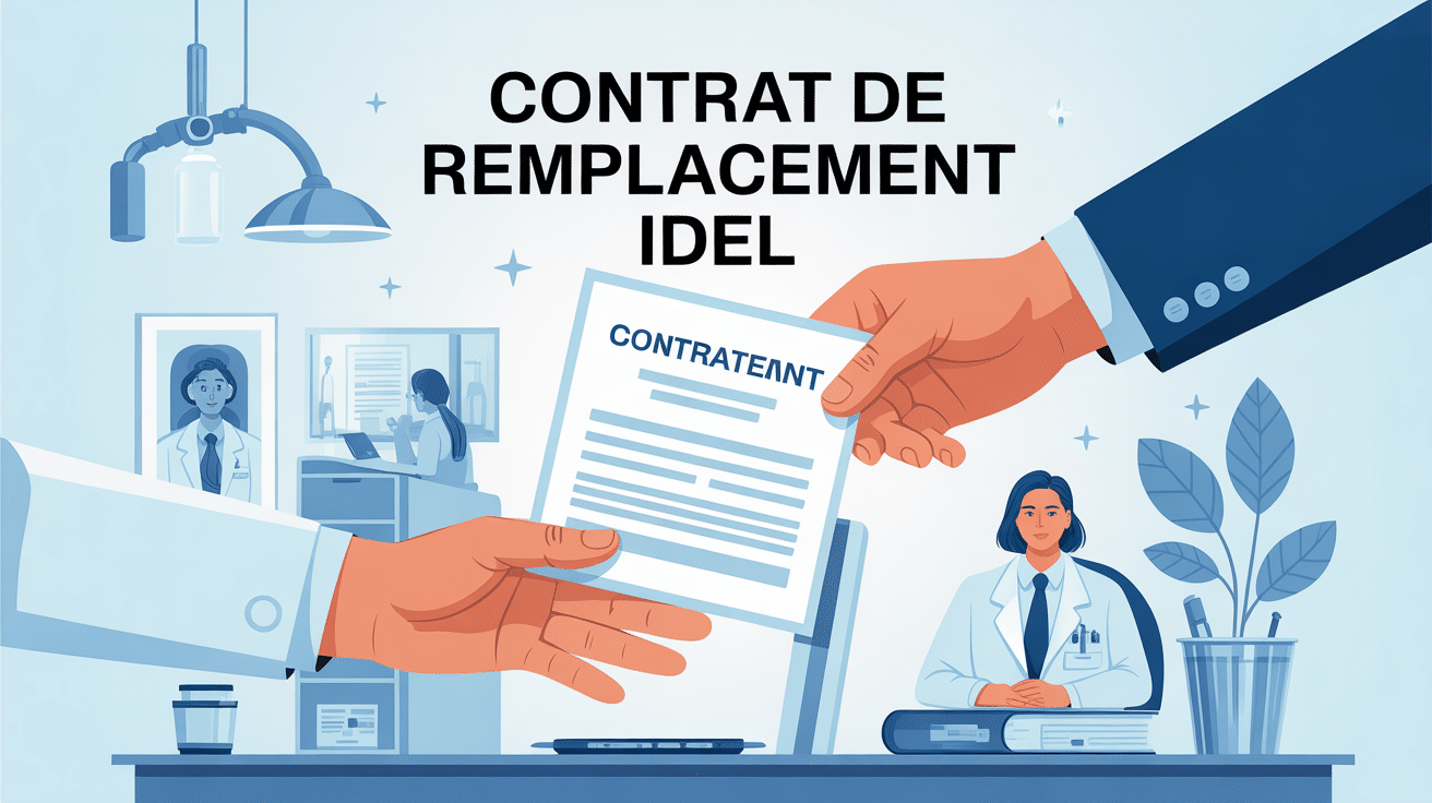 contrat de remplacement idel cabinet médical sécurité