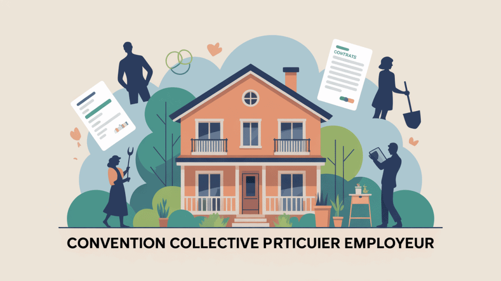 illustration convention collective particulier employeur maison et salariés
