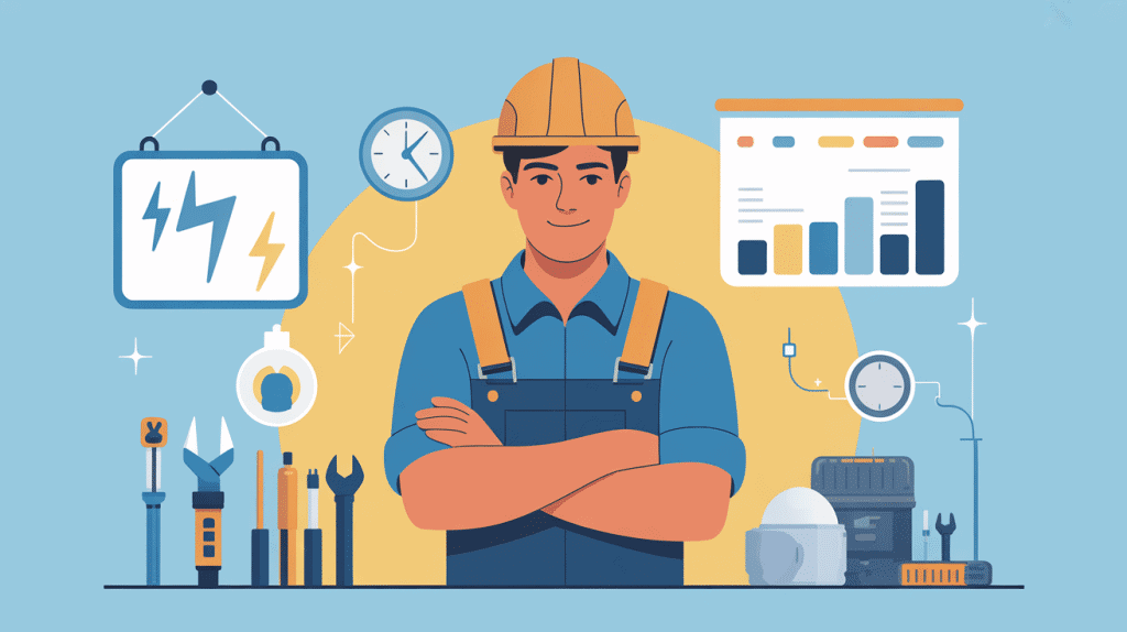 electricien salaire graphique France