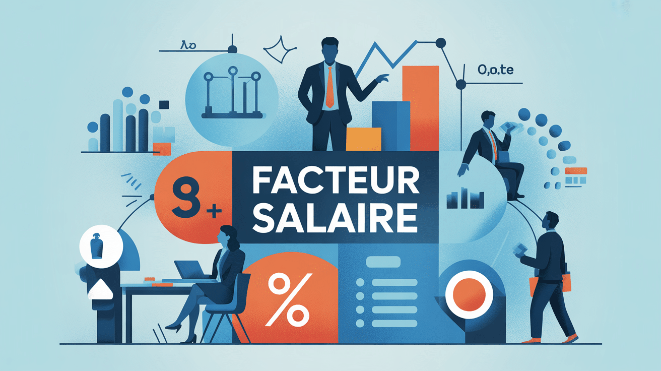 facteur salaire illustration vectorielle paramètres rémunération