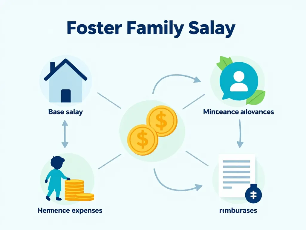 famille d'accueil salaire composants diagramme France