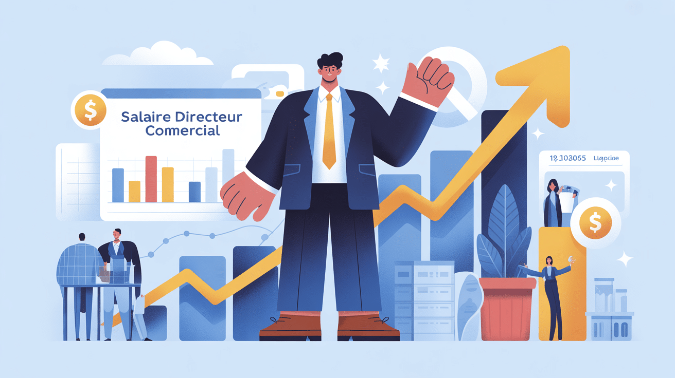 salaire directeur commercial personnage graphique France