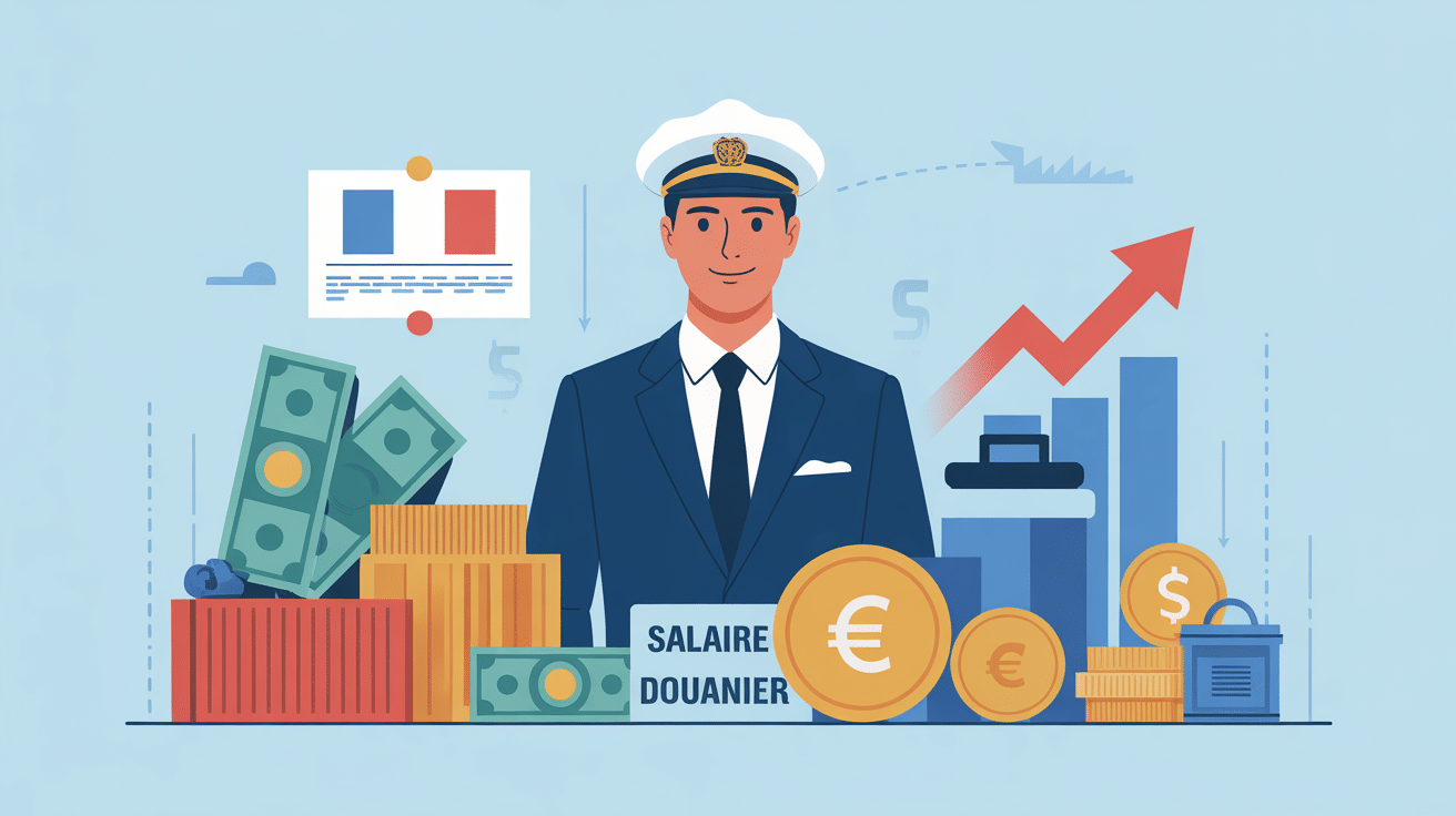 illustration salaire douanier agent France