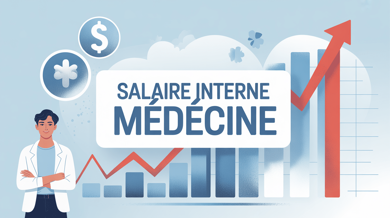 Résumé visuel salaire medecin interne France