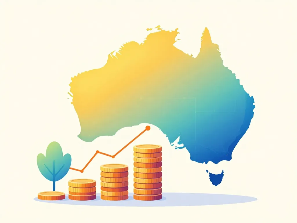 comparaison visuelle salaire moyen australie graphique