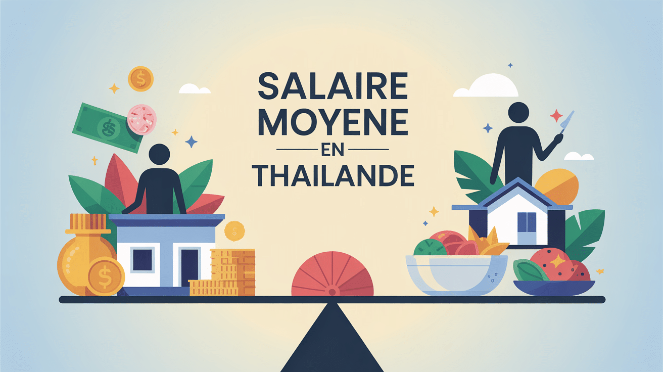 visuel symbolique du salaire moyen en thailande