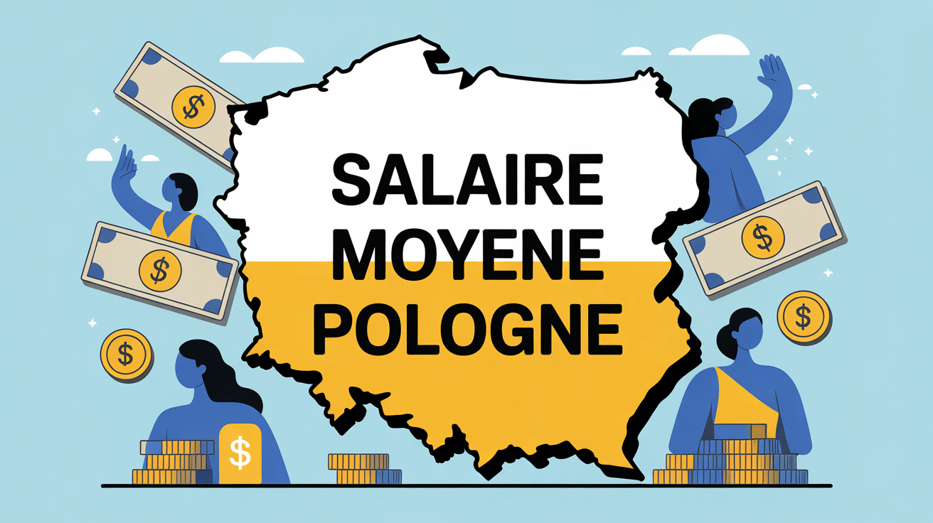 salaire moyen pologne illustration économie