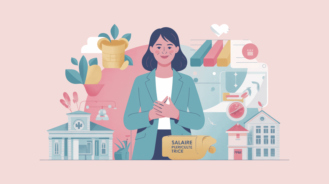 Illustration du salaire puéricultrice en France