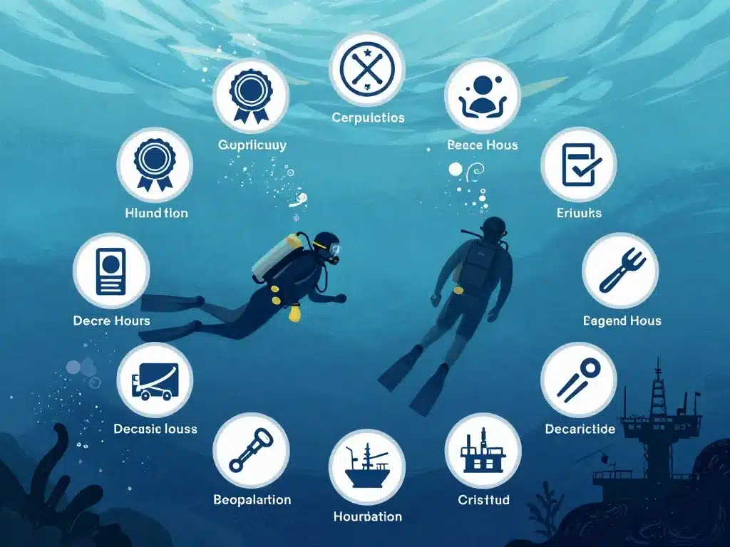 illustration facteurs évolution salaire scaphandrier