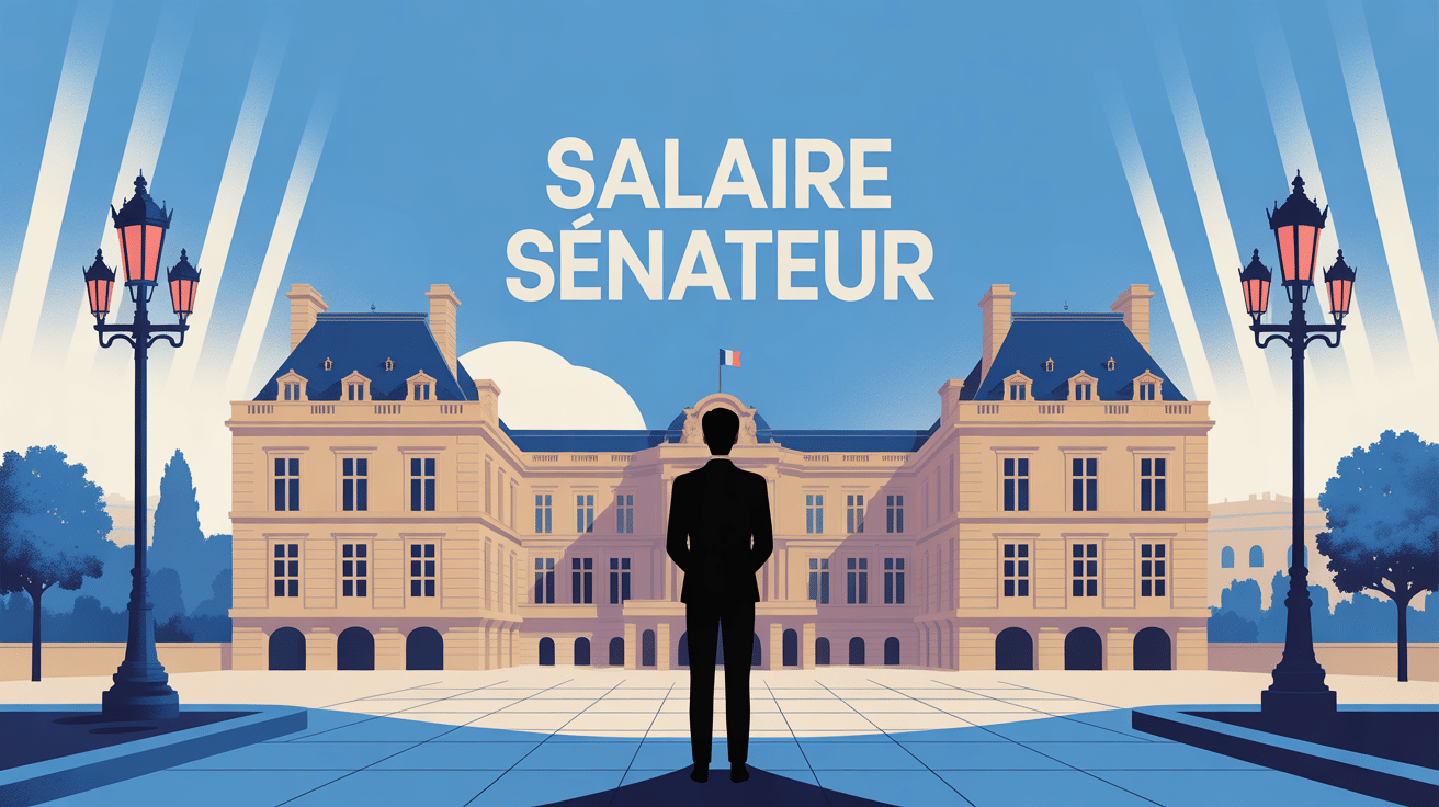 salaire senateur France modern vector illustration