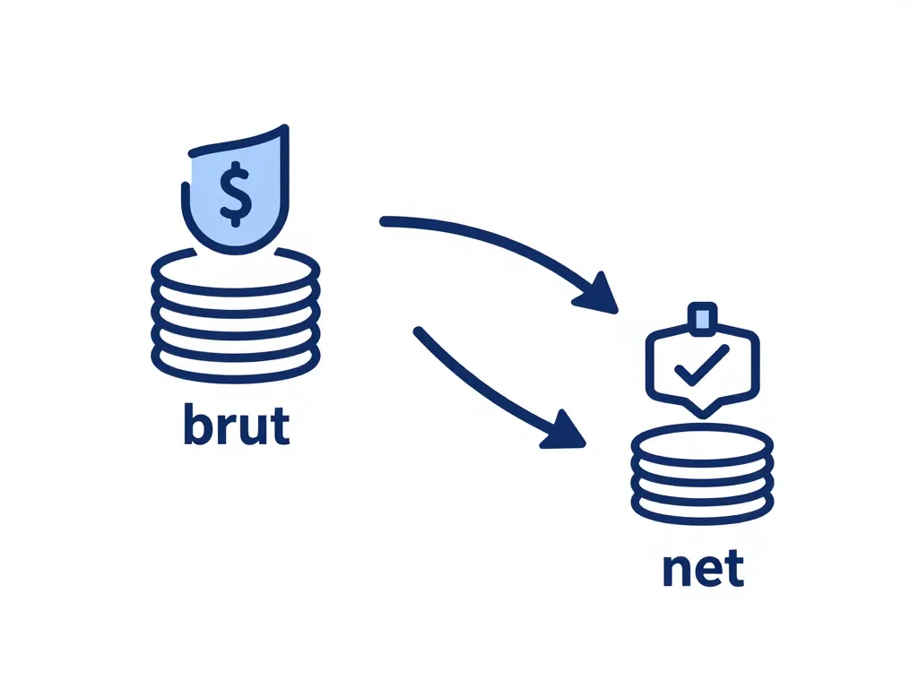 Diagramme transformation 2500 brut en net