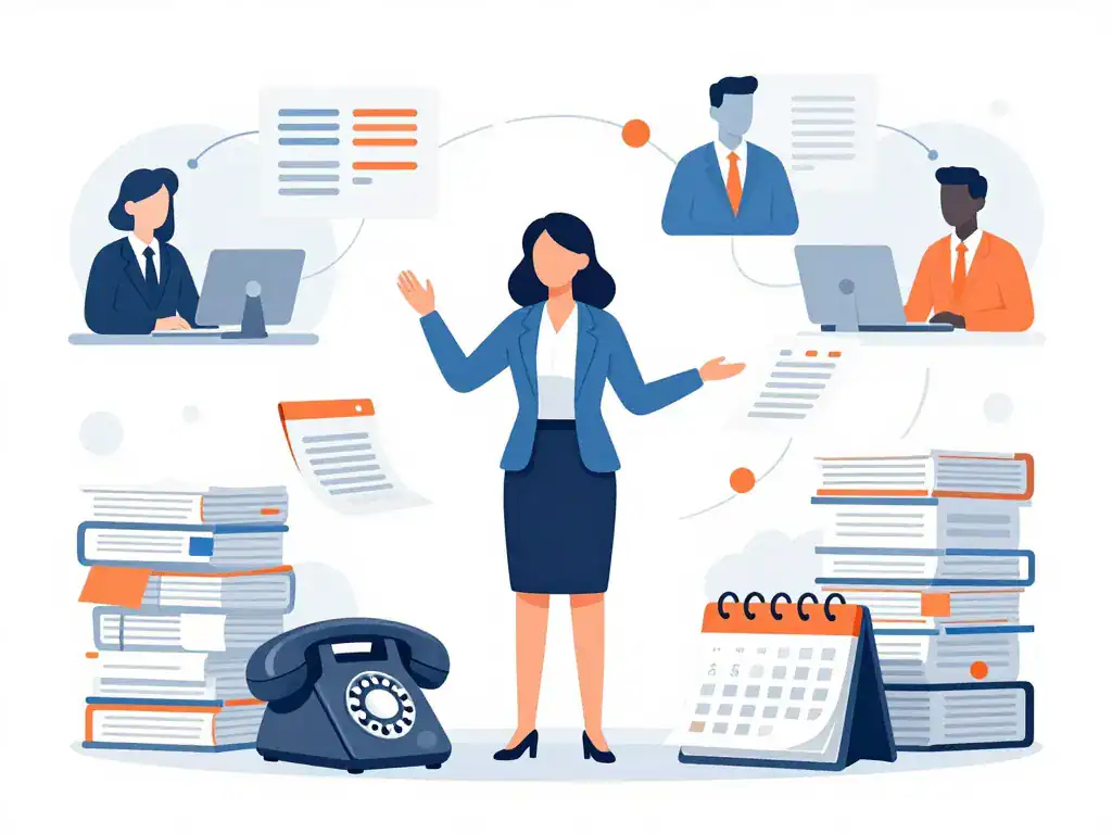 assistant administratif tâches bureau communication
