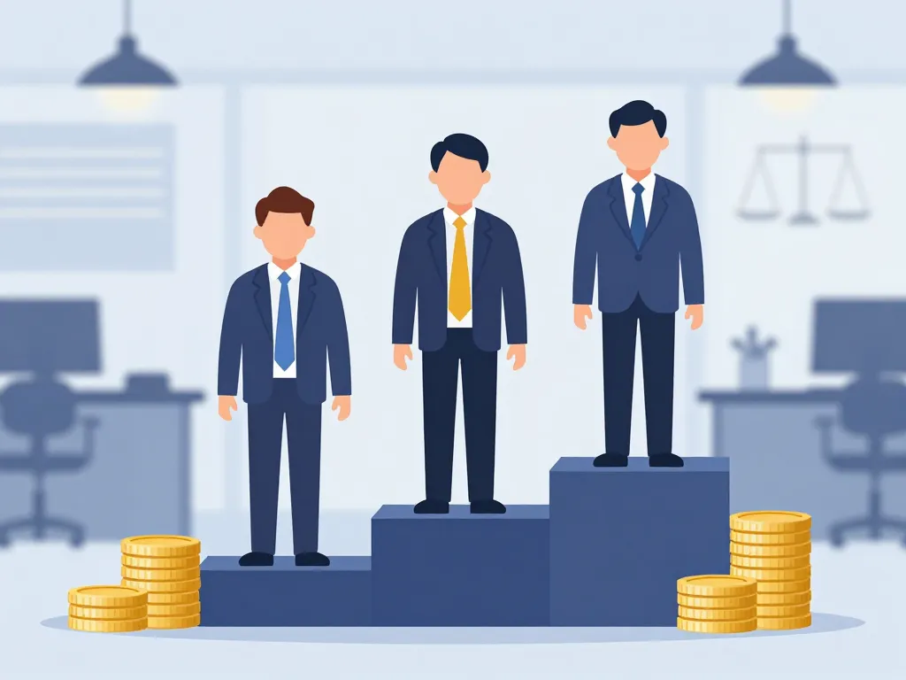 diagramme profils avocat salaire comparaison