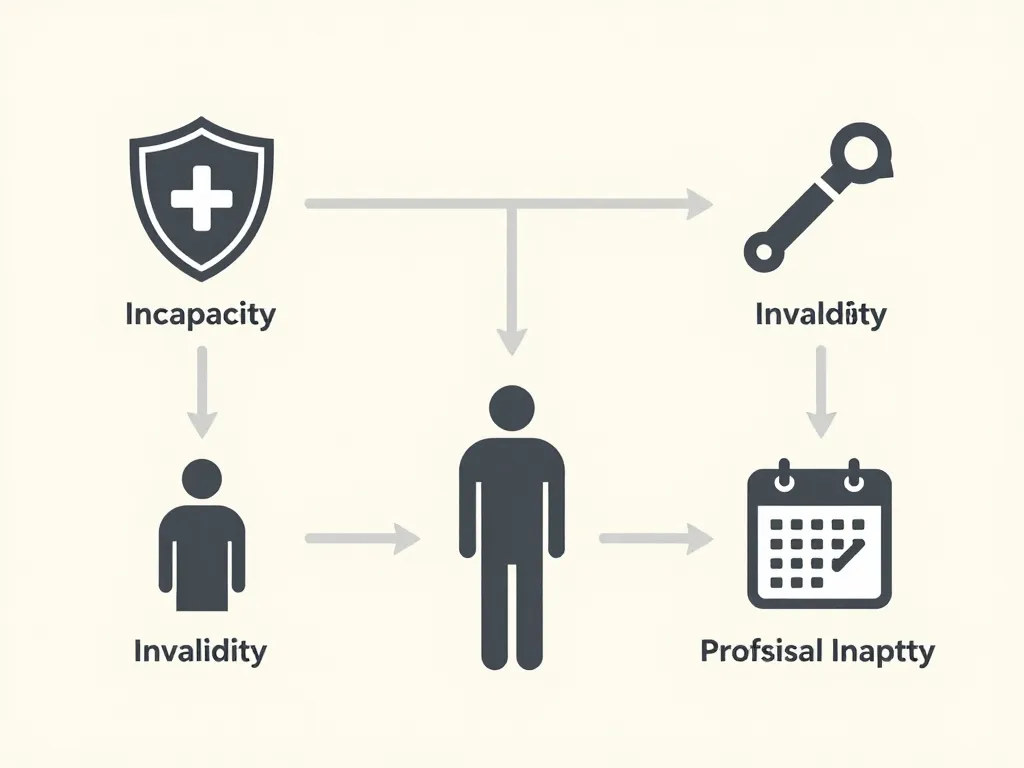 Diagramme du piège du licenciement pour inaptitude distinctions