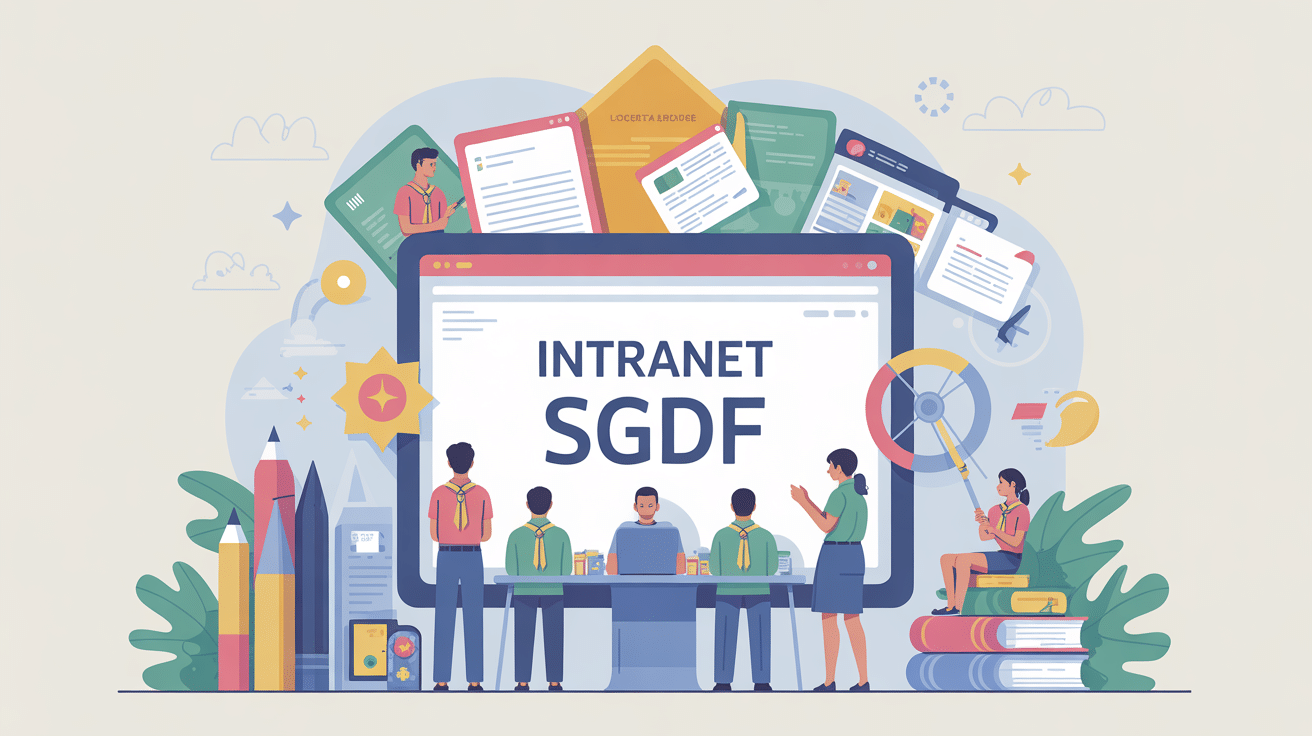 illustration intranet sgdf digital et responsables scouts
