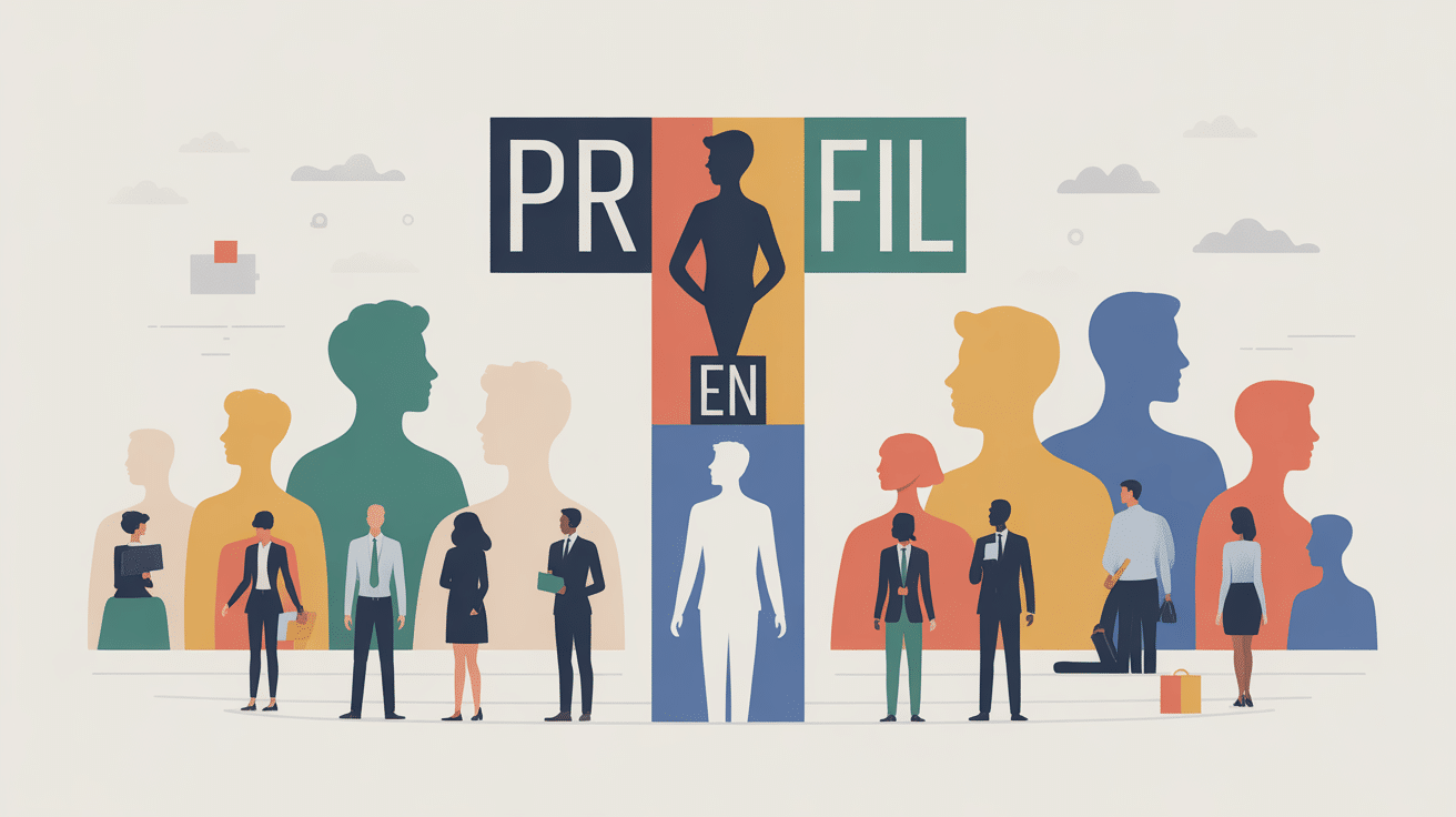 Illustration metier en T profil hybride professionnel