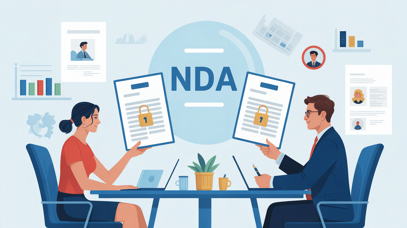 illustration nda entreprise négociation