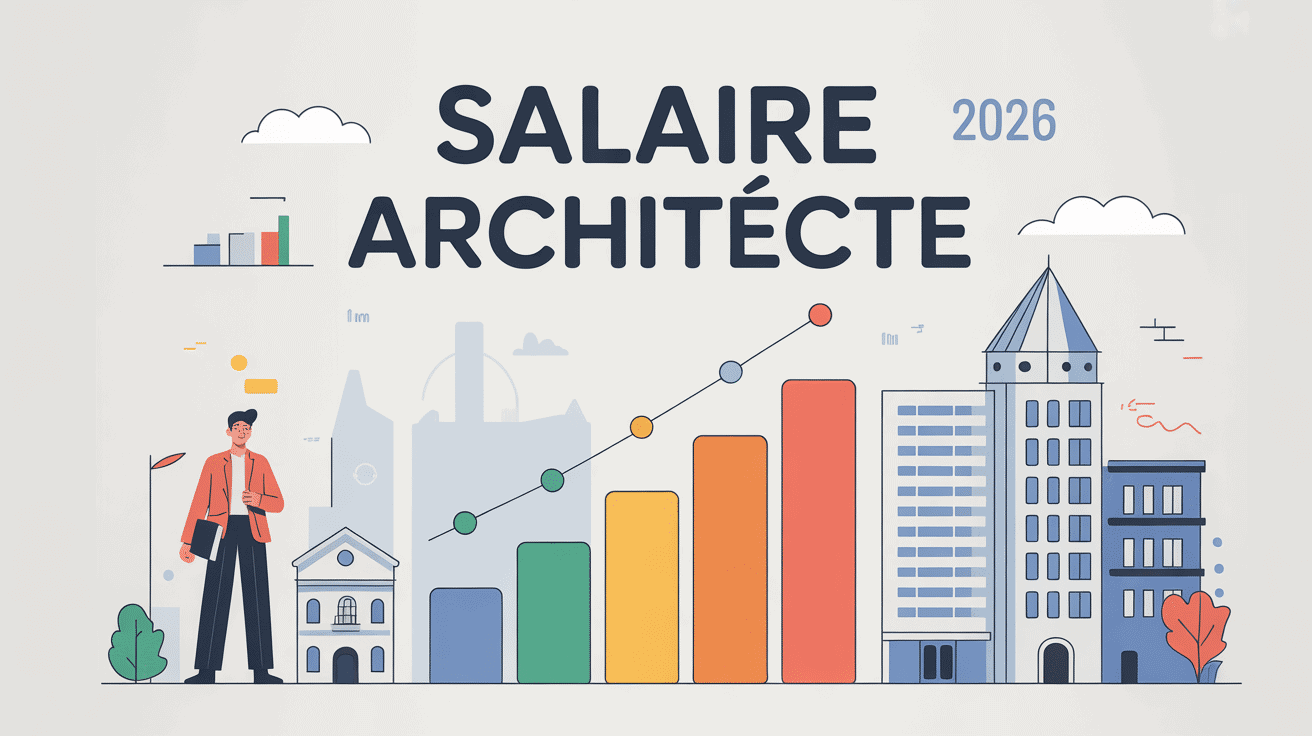 salaire architecte illustration France 2026