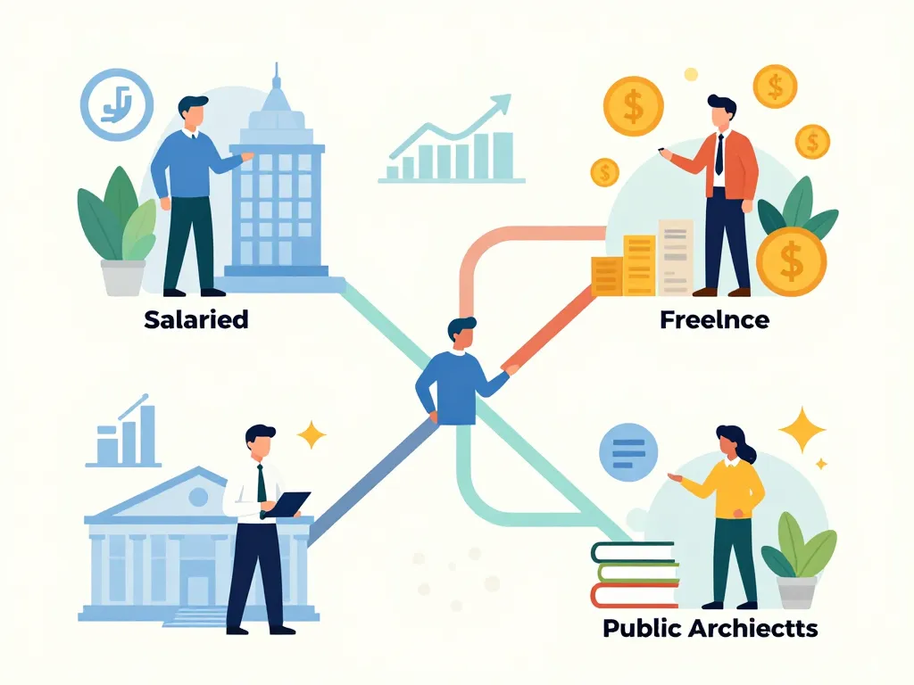 salaire architecte salarié libéral public