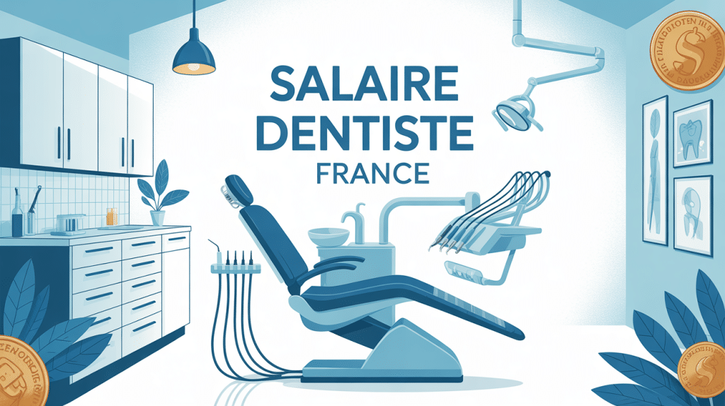 illustration cabinet dentaire salaire dentiste France