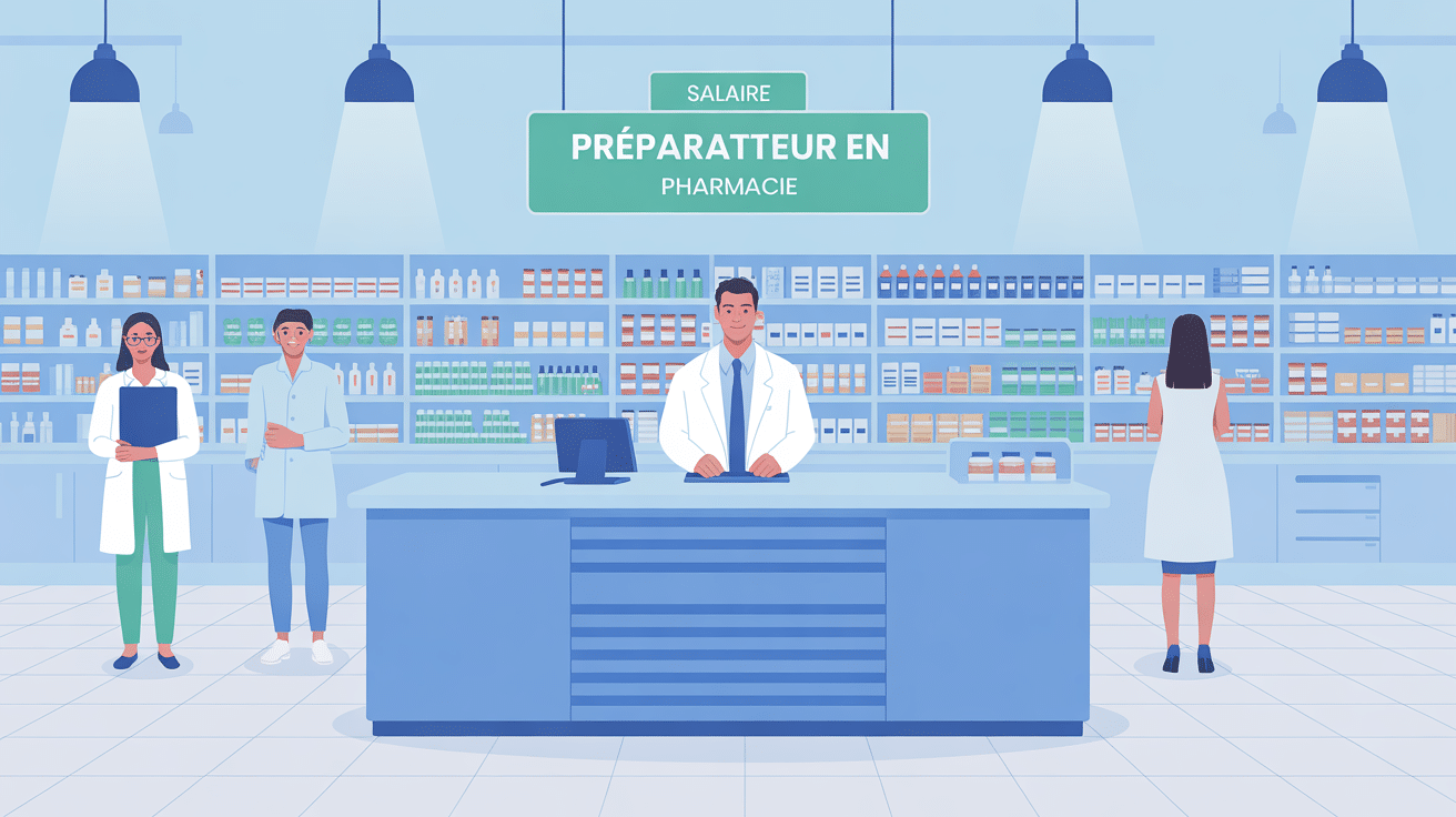 illustration salaire preparateur en pharmacie 2026