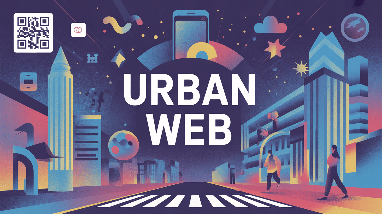 urban web illustration de connexion digital ville