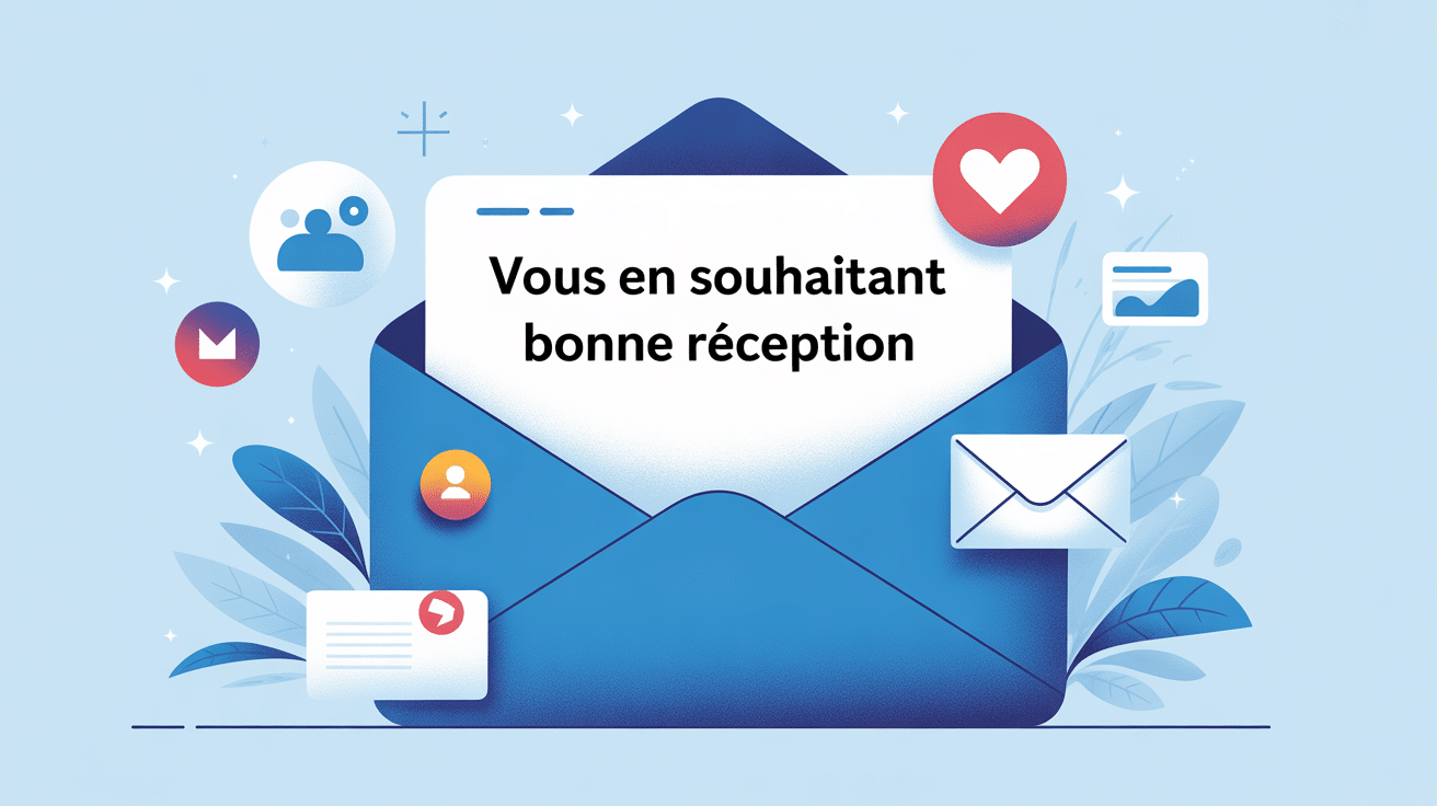 illustration formule vous en souhaitant bonne réception email